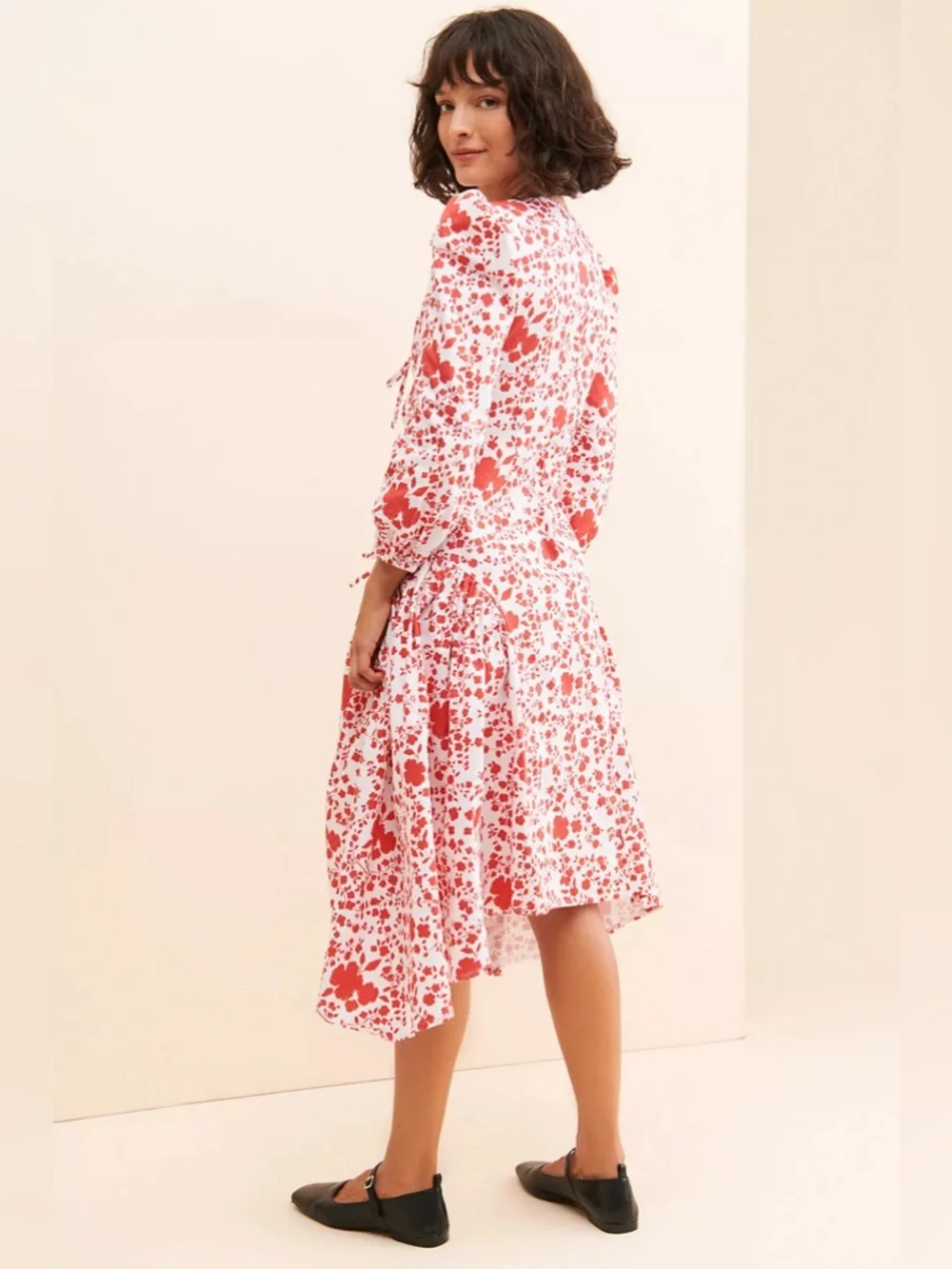 Anthropologie Naya Rae Anni Tie Front Dress size 6 - Picture 3 of 9